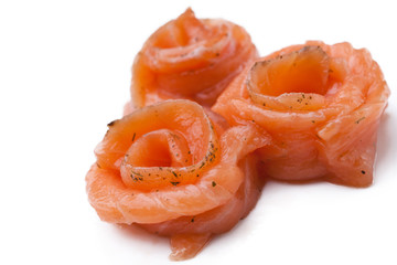 Slices of delicious salmon