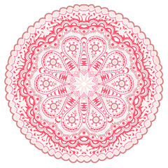 ornamental round lace pattern, circle background with many detai