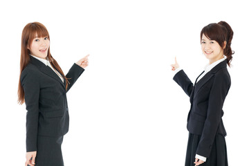 Beautiful business women. Portrait of asian.