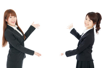 Beautiful business women. Portrait of asian.