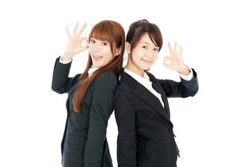 Beautiful business women. Portrait of asian.