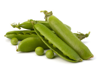 Fresh green pea pod
