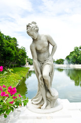 Ancient marble statue of Woman © Chatchai