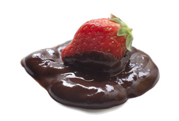 fondue chocolat au fruit fraise