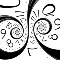  infinity time spiral clock