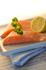 Lachsfilet für die Pfanne