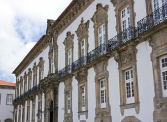 Fototapeta na wymiar Facade of the Porto Cathedral, Porto, Portugal