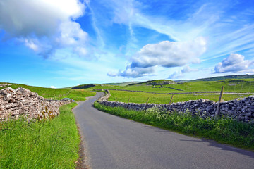 Yorskshire Dales on a beautiful suny day