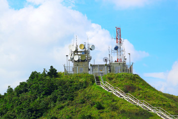 weather station on mountain - 42765455