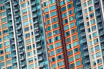 Fototapeta na wymiar Hong Kong public housing apartment block