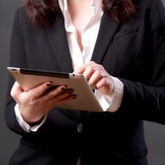 Business Woman with Tablet PC