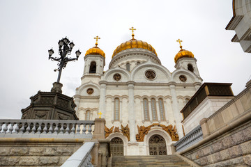 Fototapeta na wymiar Cathedral of Christ the Savior in Moscow, Russia.