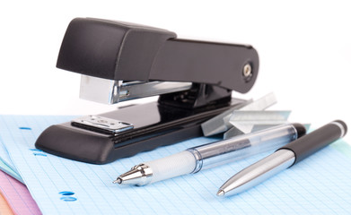 black stapler