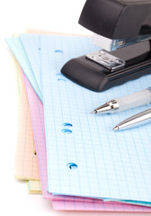 black stapler