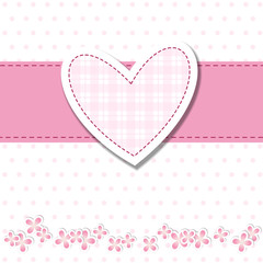 baby shower - bimba - cuore rosa