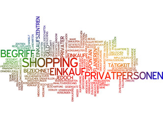 Fototapeta premium Einkauf Shopping