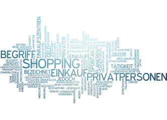Einkauf Shopping