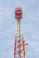 Tower for communications with telecommunications antennas 