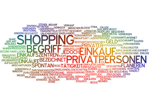 Einkauf Shopping