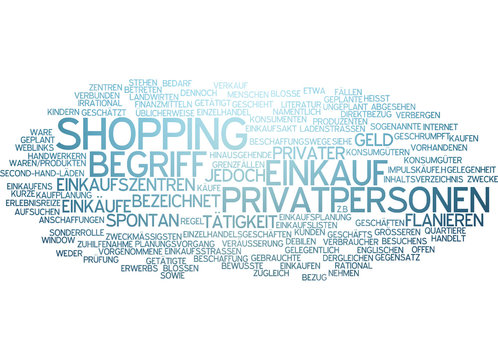 Einkauf Shopping