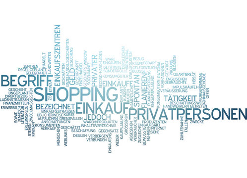 Einkauf Shopping