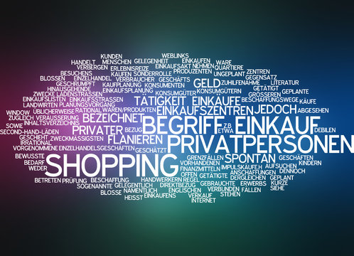 Einkauf Shopping