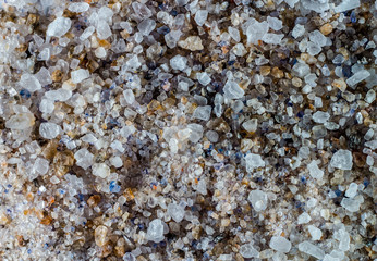 Colorful sea salt