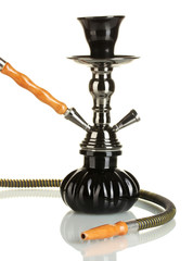 hookah on white background close-up