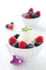 Eis mit Früchten