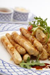 sausages and potatoes