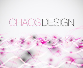 Abstract chaos lines background