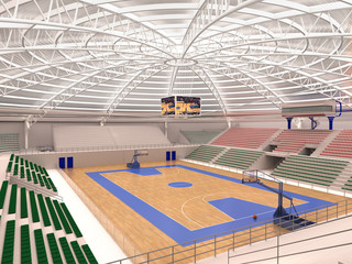 progetto palasport rendering 3d ingegneria architettura arena