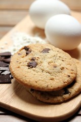 chocolate chip cookie baking