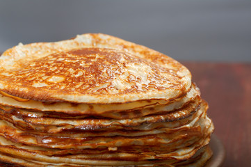stack of pancakes - russian traditional food