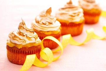 Cupcakes with whipped cream