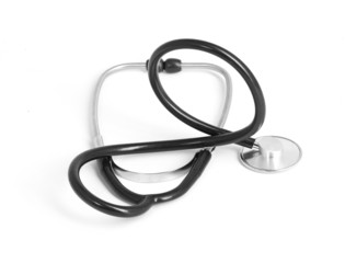 Fototapeta premium medical stetoskop isolated on a white background