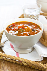 Minestrone soup [Bean,Zucchini soup]