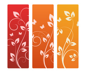 collection of floral backgrounds