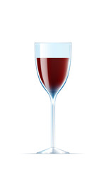 Red wine glass