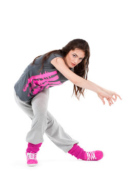 Hip-hop dancer girl