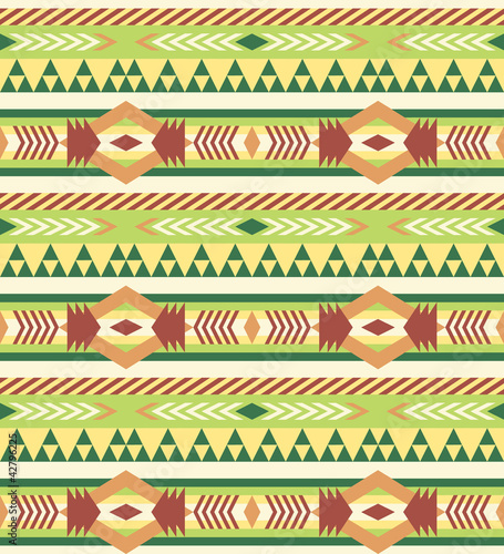 Seamless geometric aztec pattern #1
