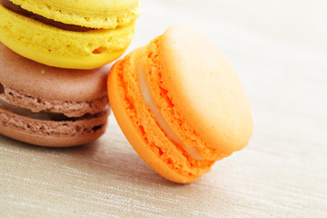 Colorful macaroons
