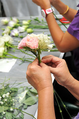 Hand Arranging Flower