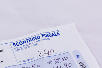 scontrino fiscale