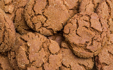 Ginger cookies background