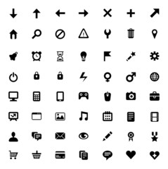 Set of 56 vector icons