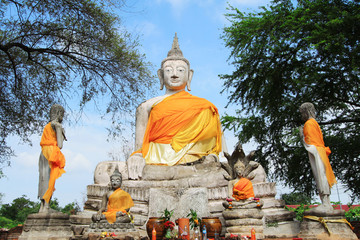 Stone statue of a Buddha in Thailand