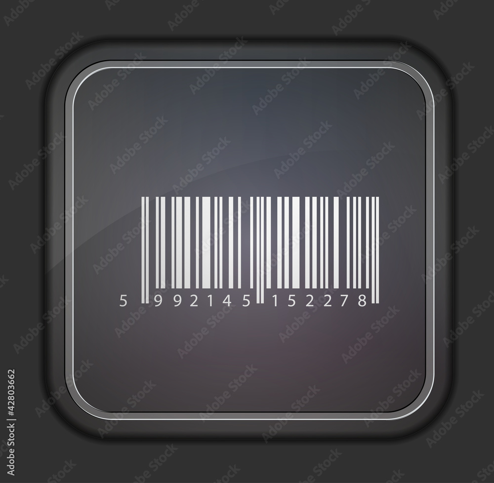 Poster vector version. bar code icon. easy to edit