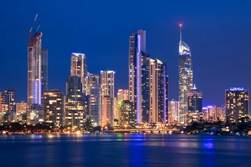  view on surfers paradise at night © p a w e l