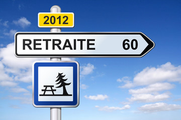 Panneau Retraite à 60 ans